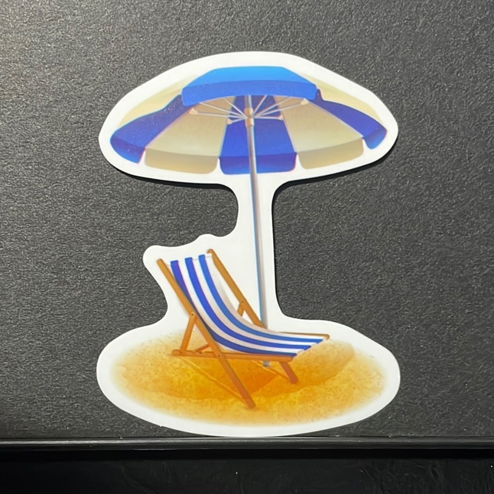 BEACH CHAIR STICKER